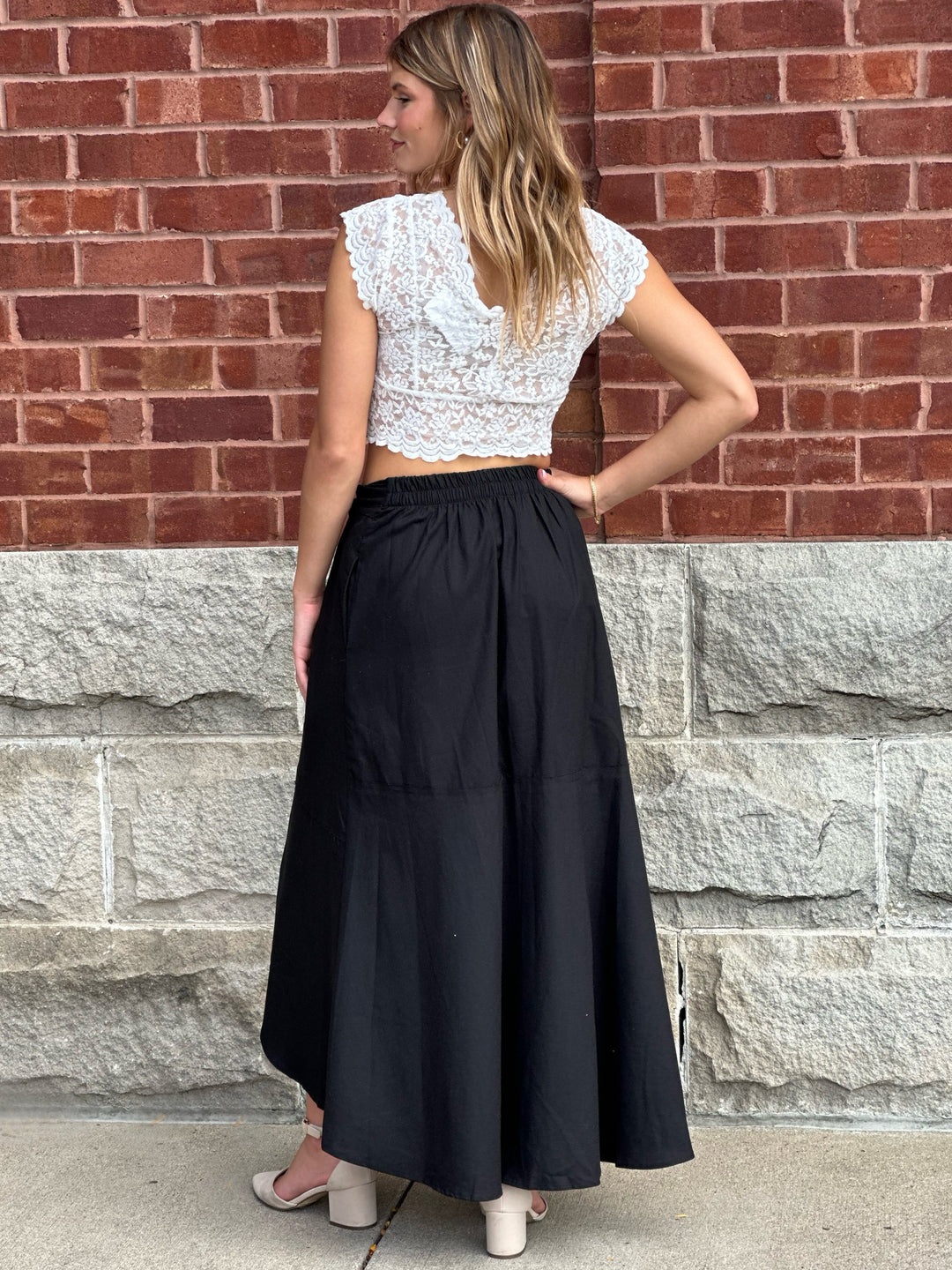 Wrap and Go Faux Wrap Maxi Skirt