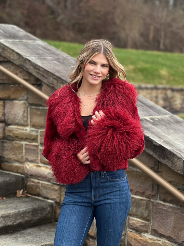 The Victoria Genuine Rabbit & Lamb Fur Coat