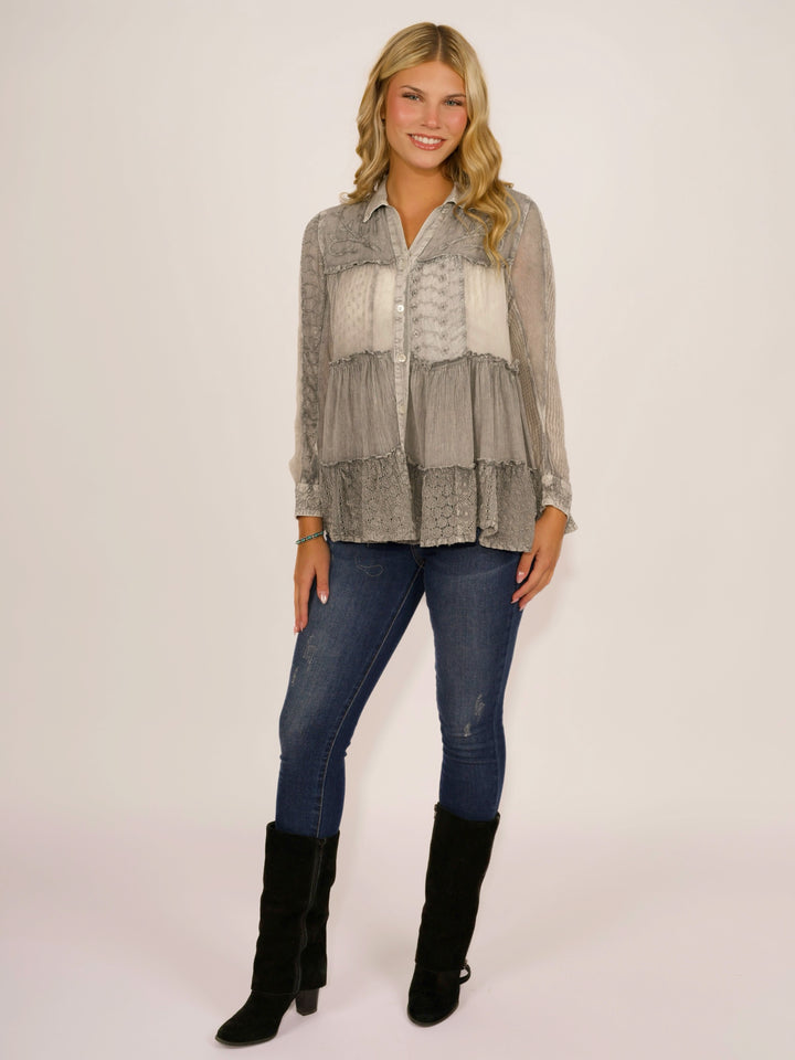 Relaxed Fit Boho Tunic Top