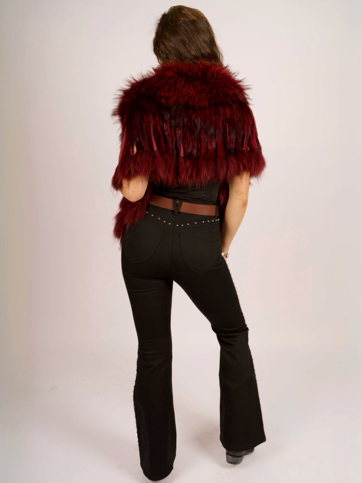 Foxy Red Raccoon Fur Collar