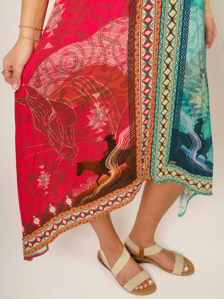 Southwestern Boho Maxi Dress