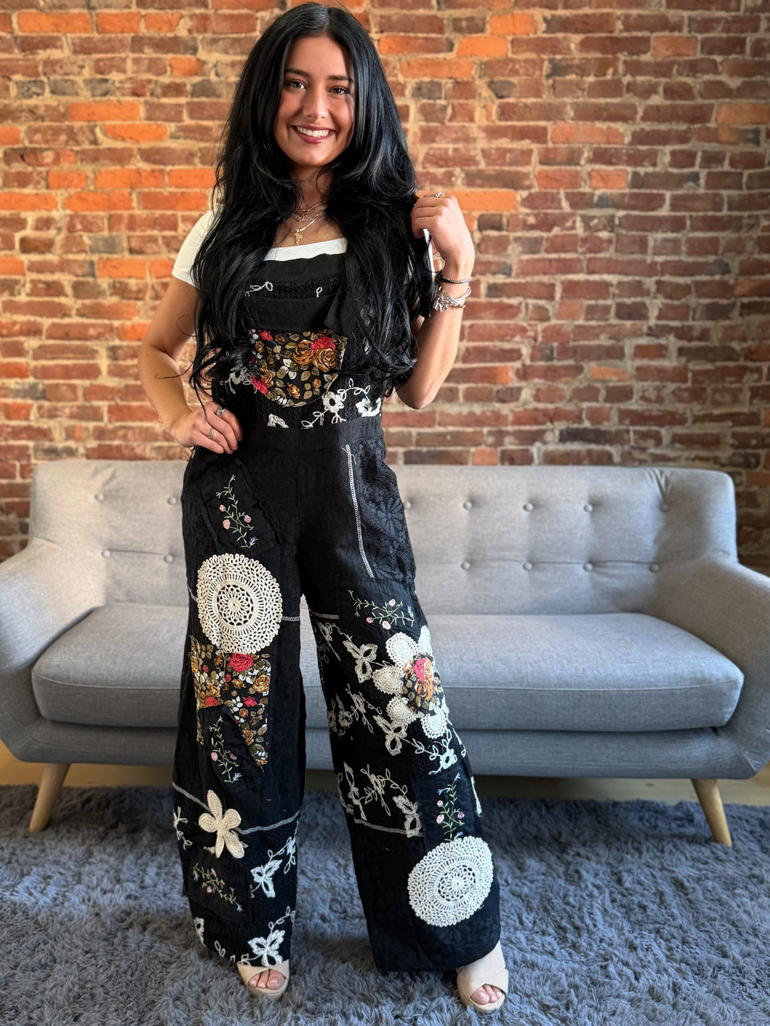 POL Starlit Stitch Overalls