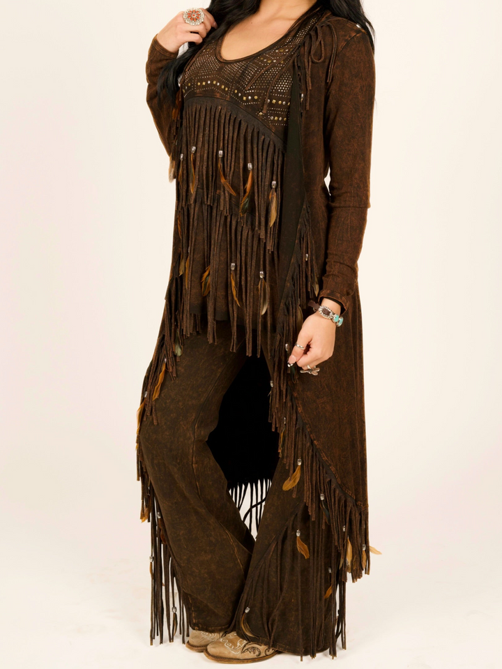 Fringe & Feather Long Duster