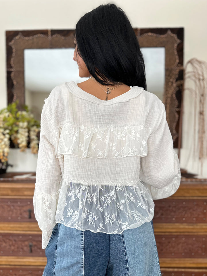 POL Vintage Gauze Dream Blouse