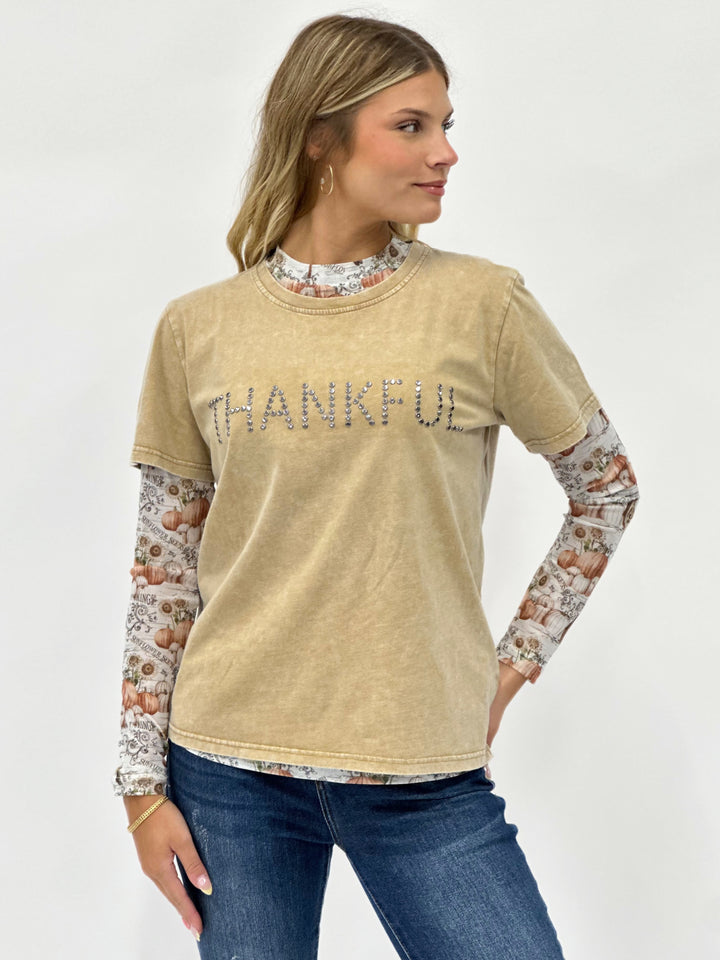 Thankful Studded Tee