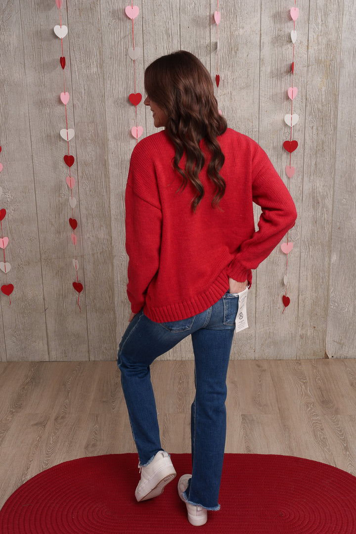 Cupids Crush Silk Bow Sweater