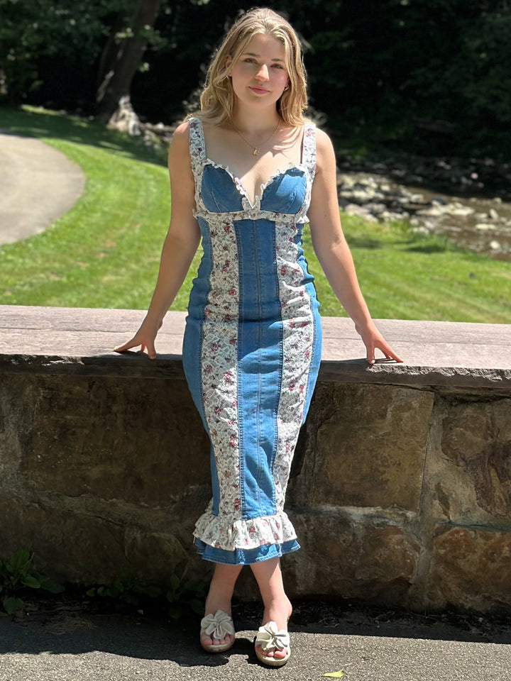 Denim Darling Midi Dress