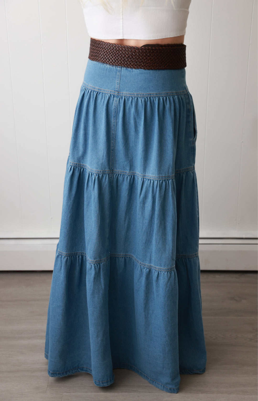 Denim Delight Maxi Skirt