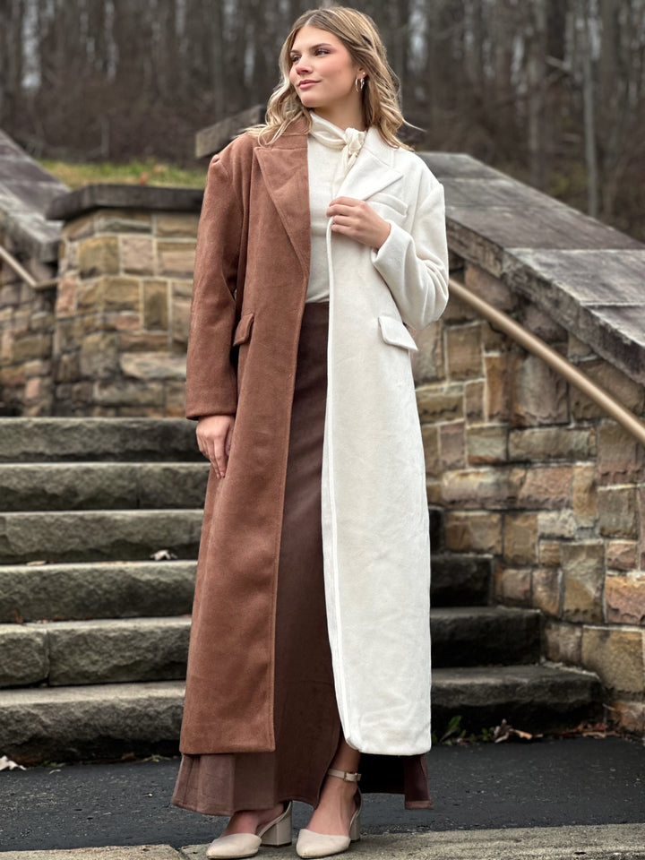 Sophia Tuxedo Long Coat