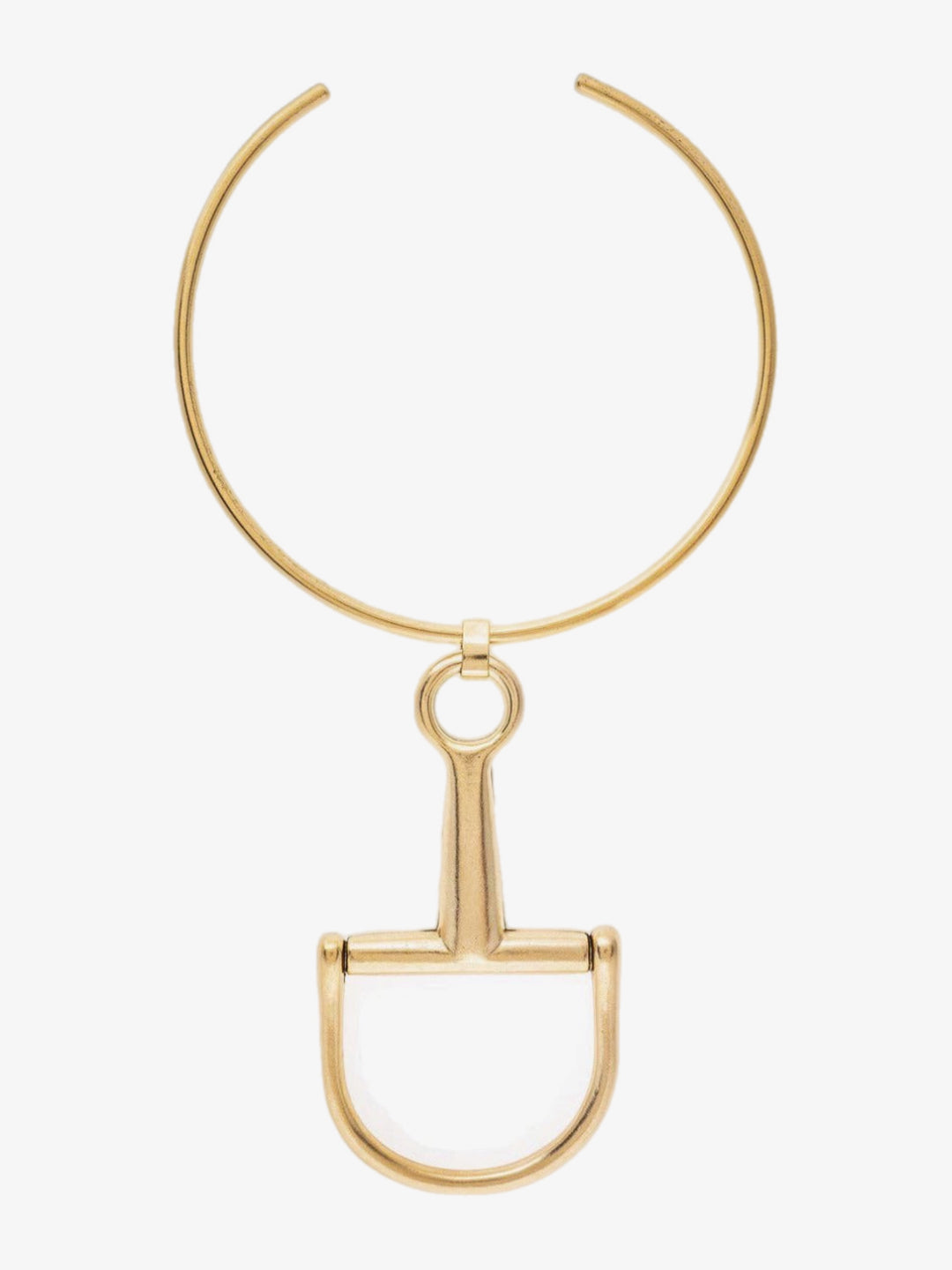 Equestrian Edge Horse Bit Necklace – Gold Statement Choker