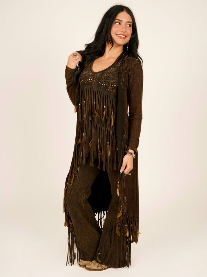 Fringe & Feather Long Duster