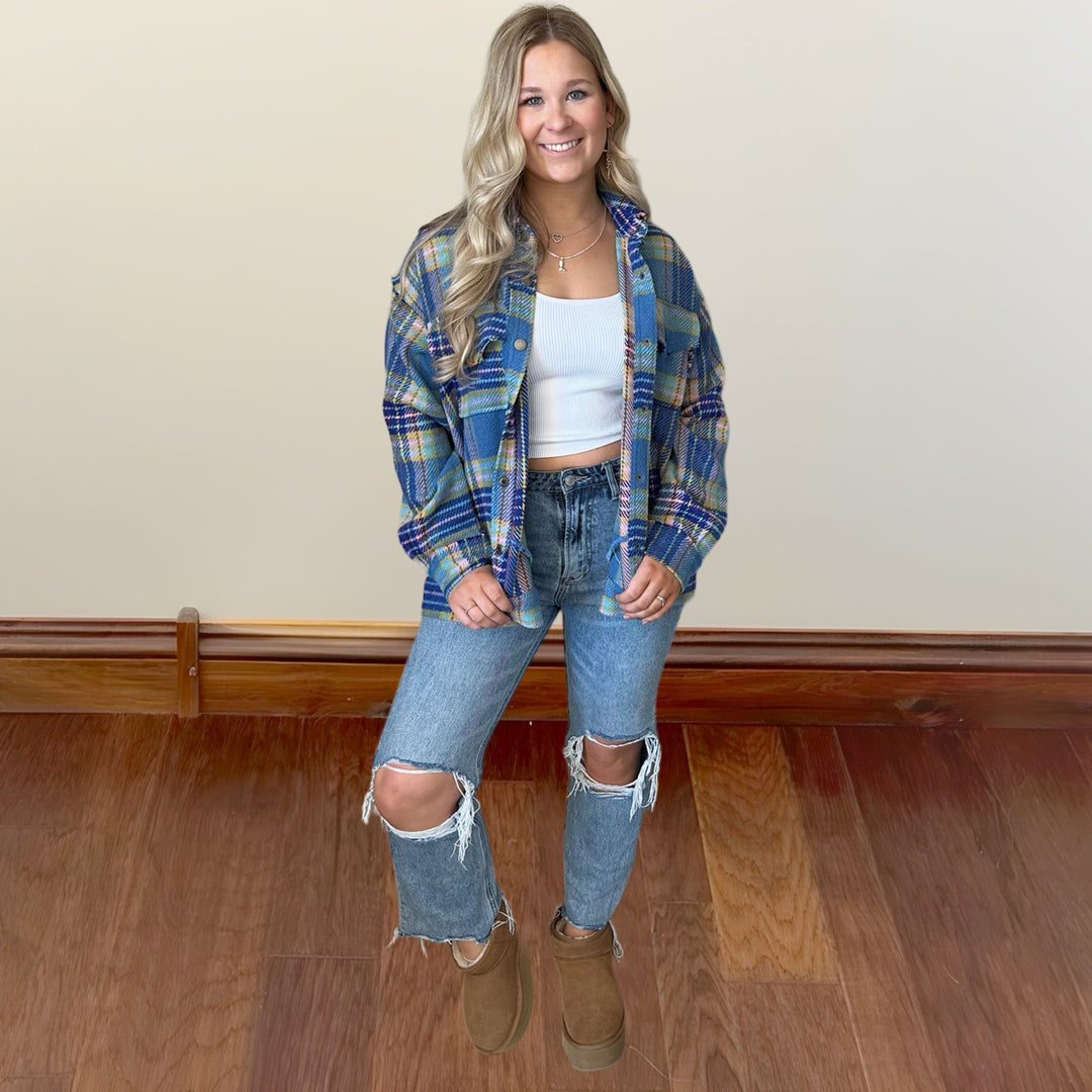 Hailee Oversized Shacket - Salt and Grace Boutique