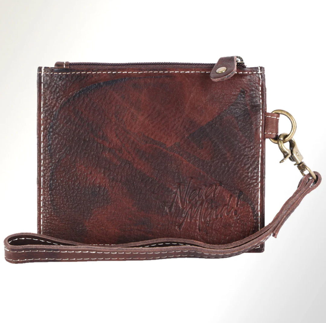 Leather Wristlet Card Holder