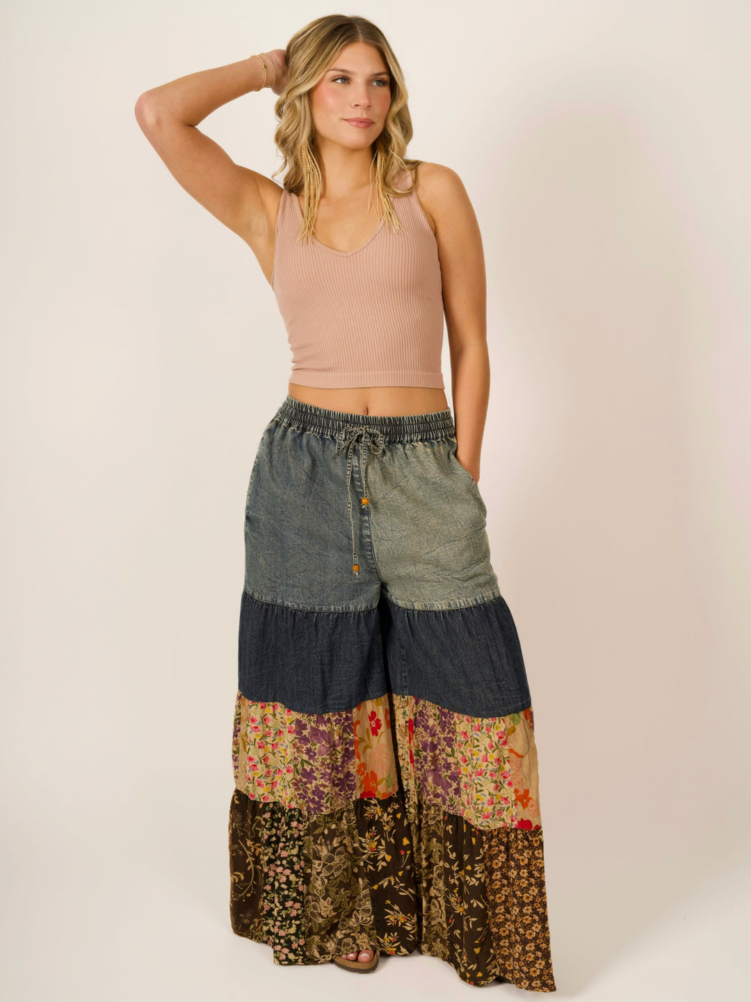 Bohemian Tier Wide Leg Pants