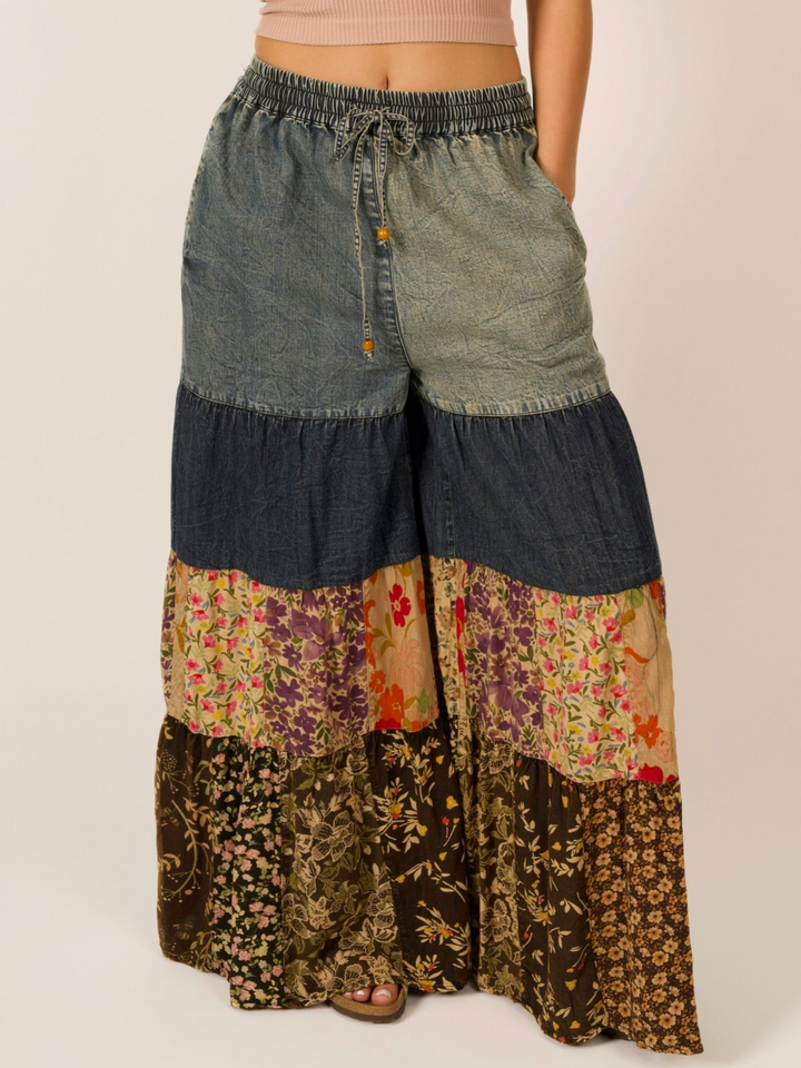Bohemian Tier Wide Leg Pants