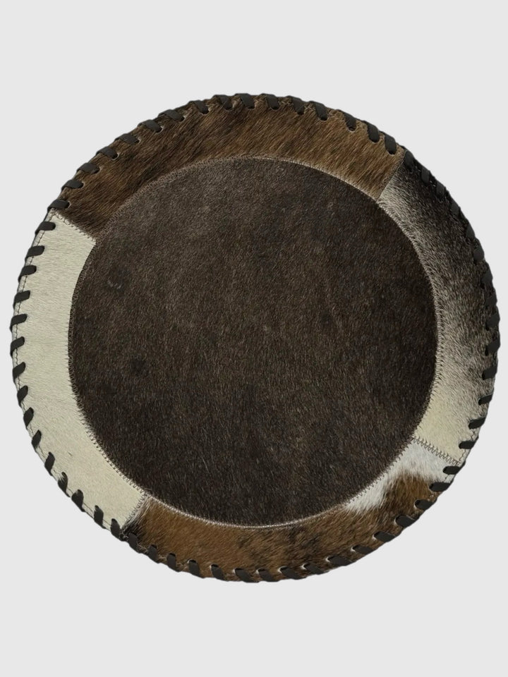 13” Round Cowhide Placemats