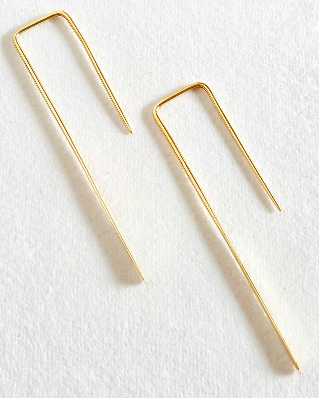 Brass Handmade Thread Dangle Earrings