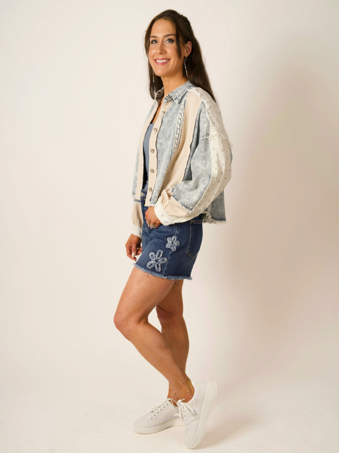 POL Vintage Wash Denim Jacket