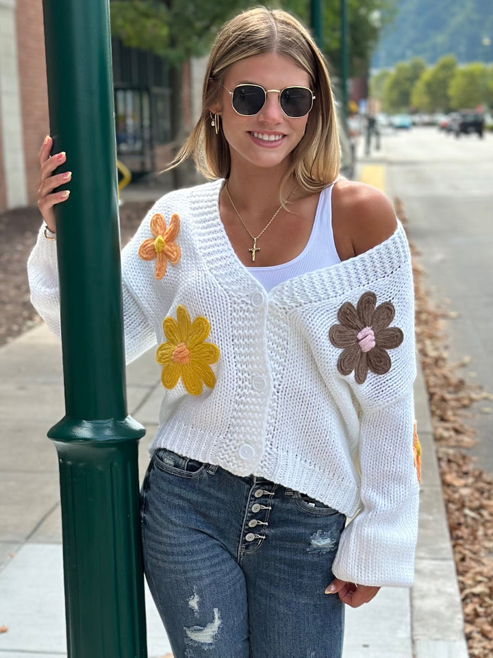 Sunset Petals Button Up Cardigan