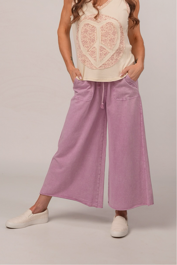 【KOOLOSET】Light Shirring Wide Pants Final Sale Plus Size Light Denim Wide Leg Pants – Chic And Curvy