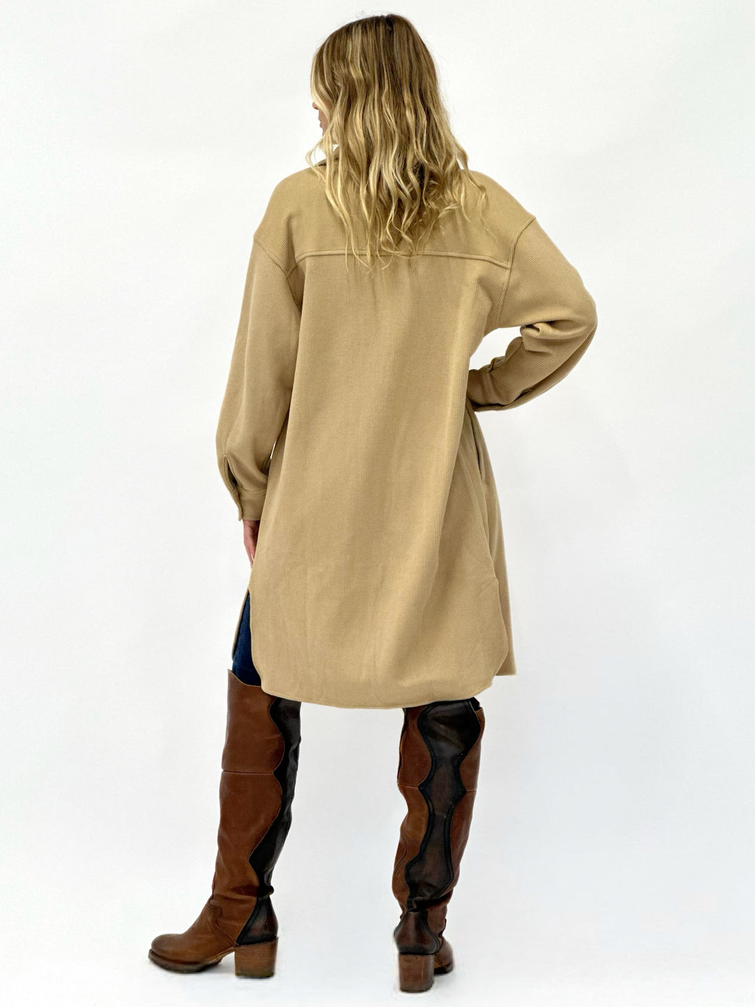 Soft and Lofty Long Corduroy Jacket
