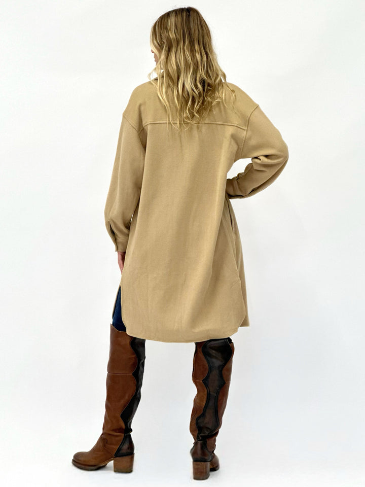 Soft and Lofty Long Corduroy Jacket