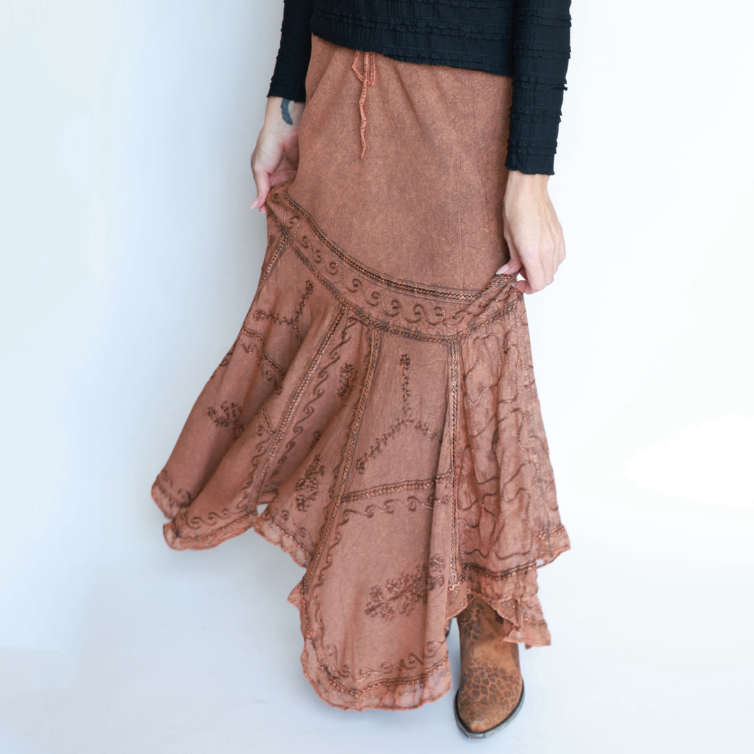 Autumn Ember Maxi Skirt