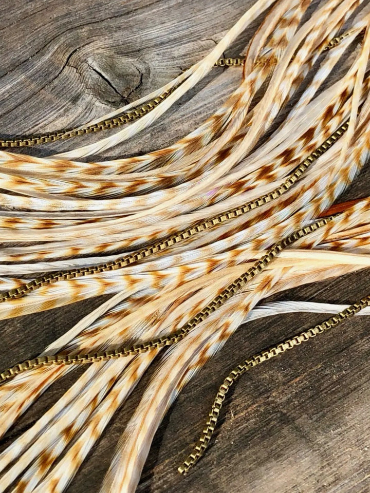 Luxuriously Long Handcrafted Boho Feather Earrings