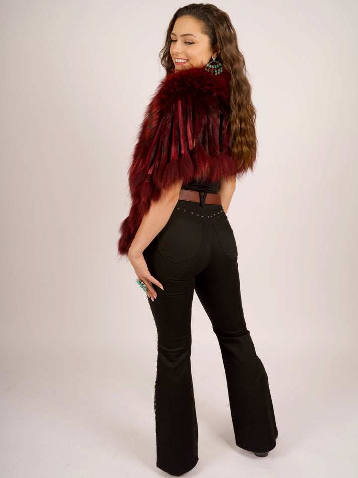 Foxy Red Raccoon Fur Collar