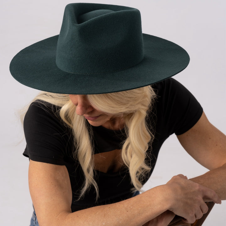 Turquoise Teardrop Panama Hat