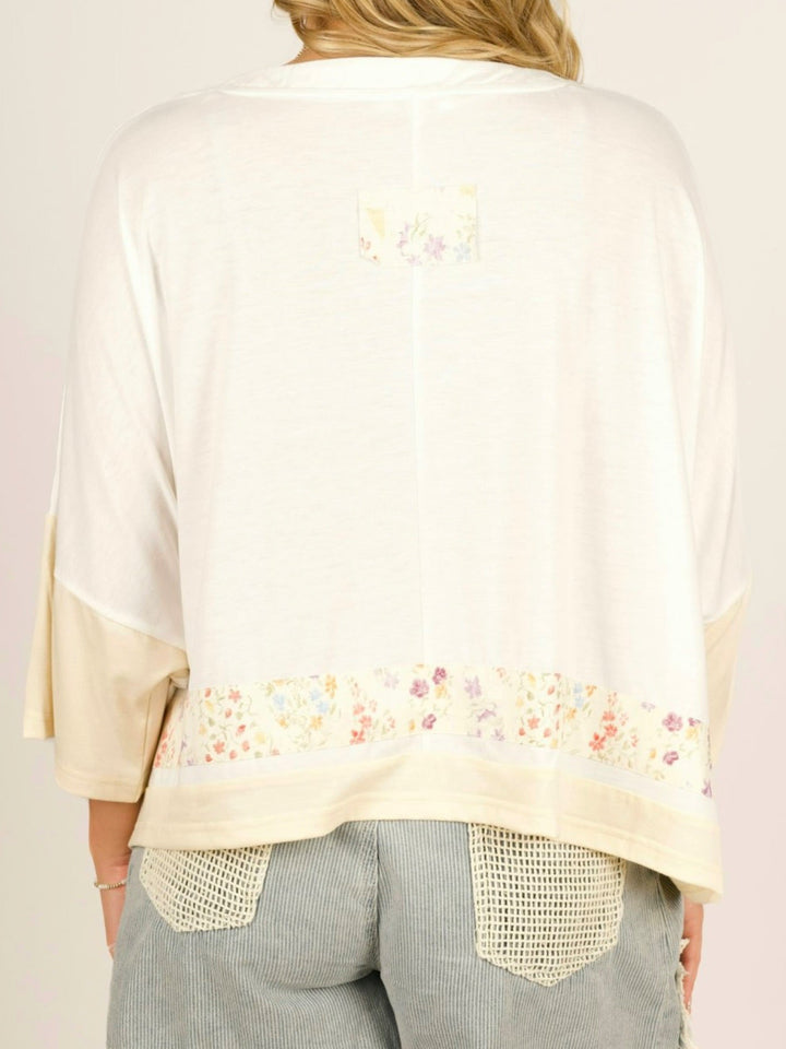 Vintage Soul Boho Chic Embroidered Short Sleeve Top