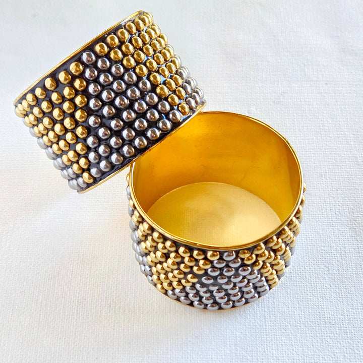 Brass Studded Cuff Bracelet