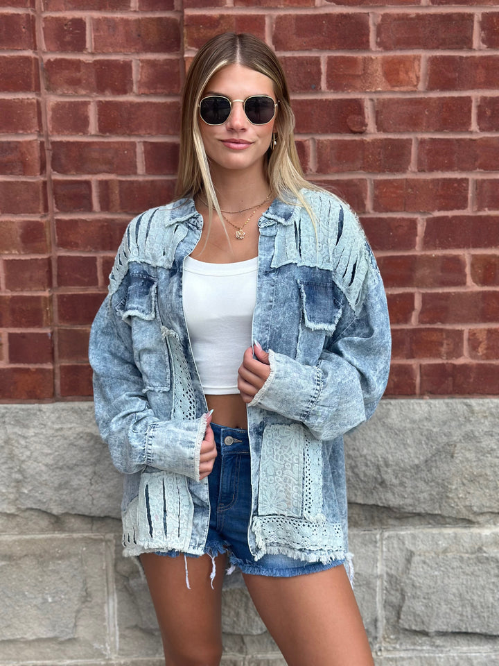 Distressed Tencel Shirt