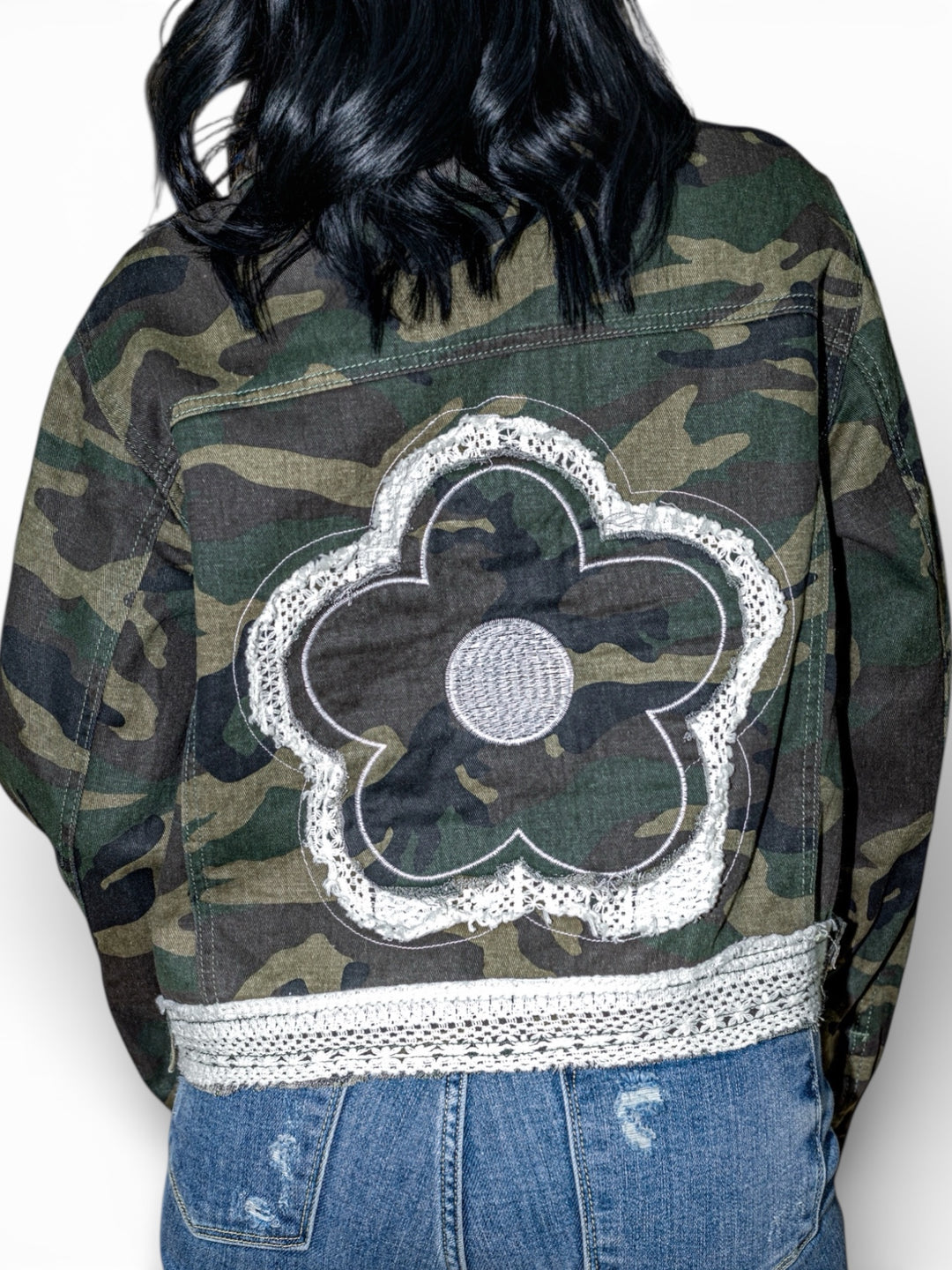 POL Vintage Floral Camo Jacket