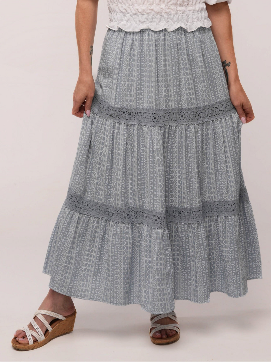 Blue Horizon Maxi Skirt