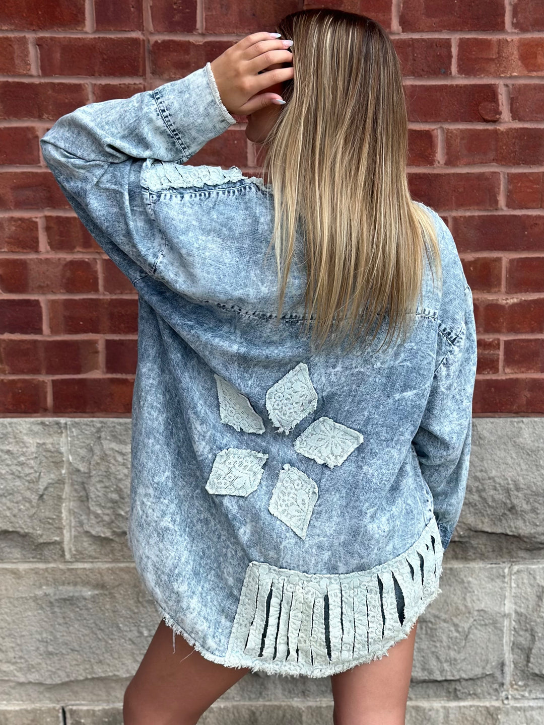 Distressed Tencel Shirt