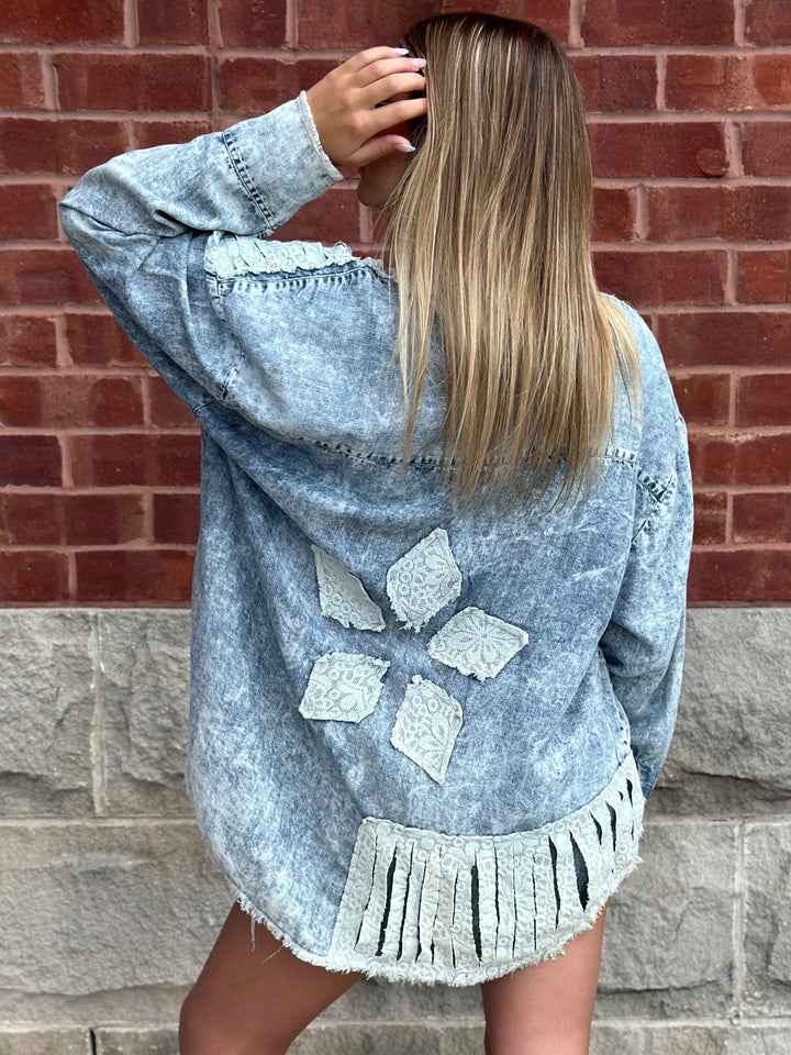 Distressed Tencel Shirt