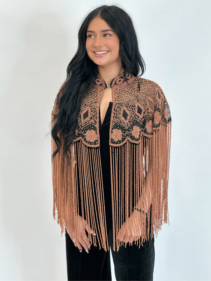 Copper Beaded Cape