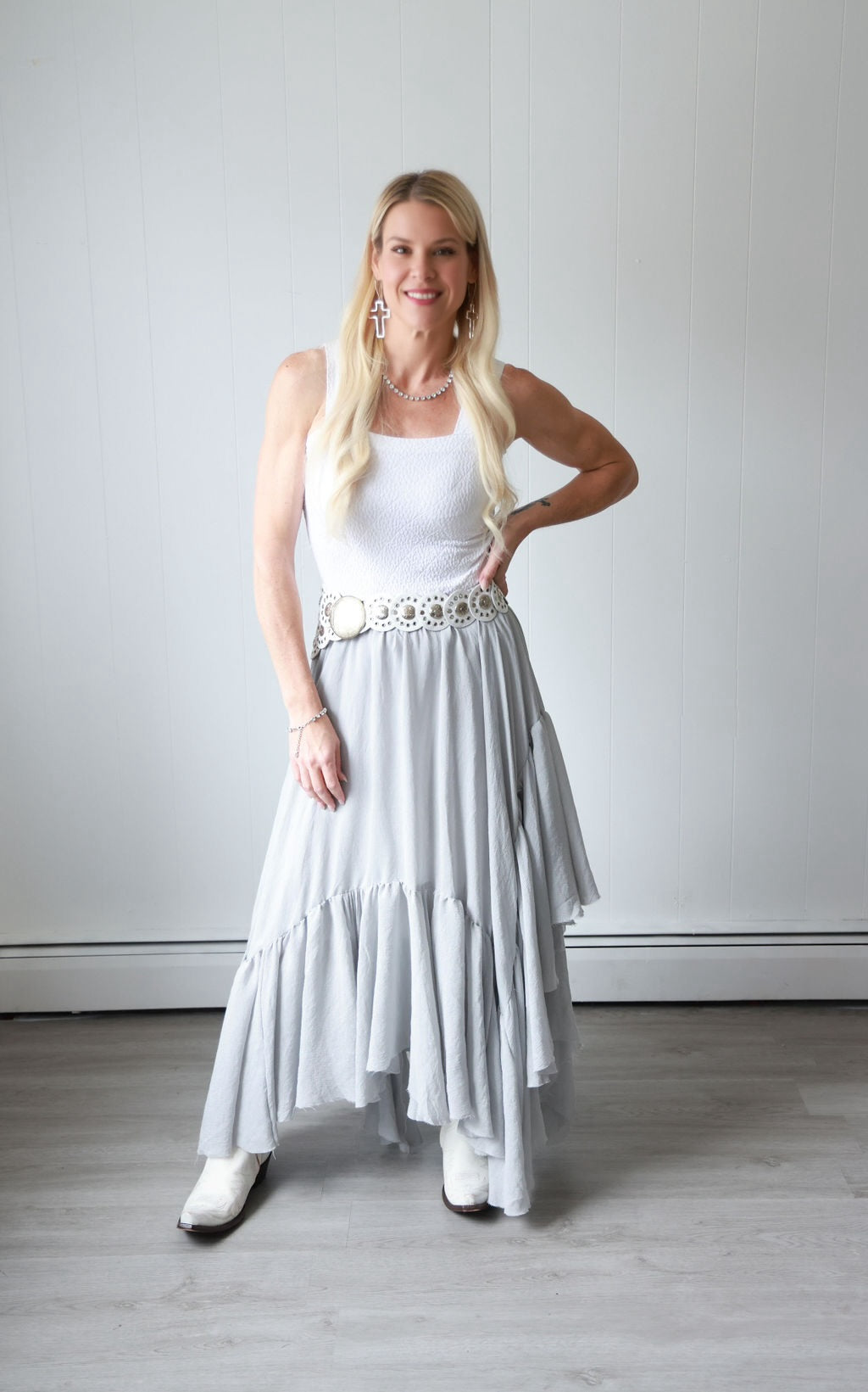 Graceful Twirl Maxi Skirt