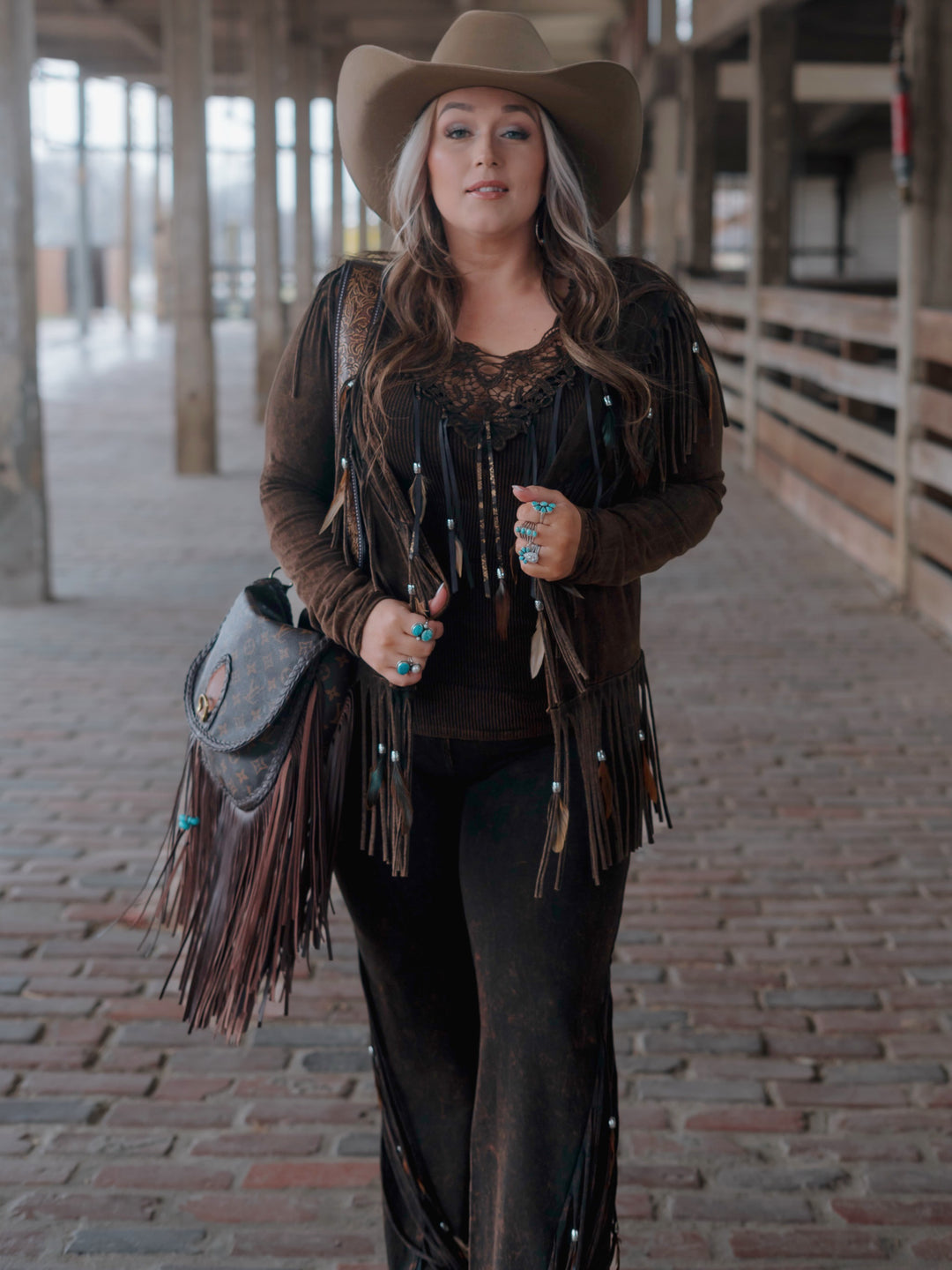 Fringe & Features Long Sleeve Top