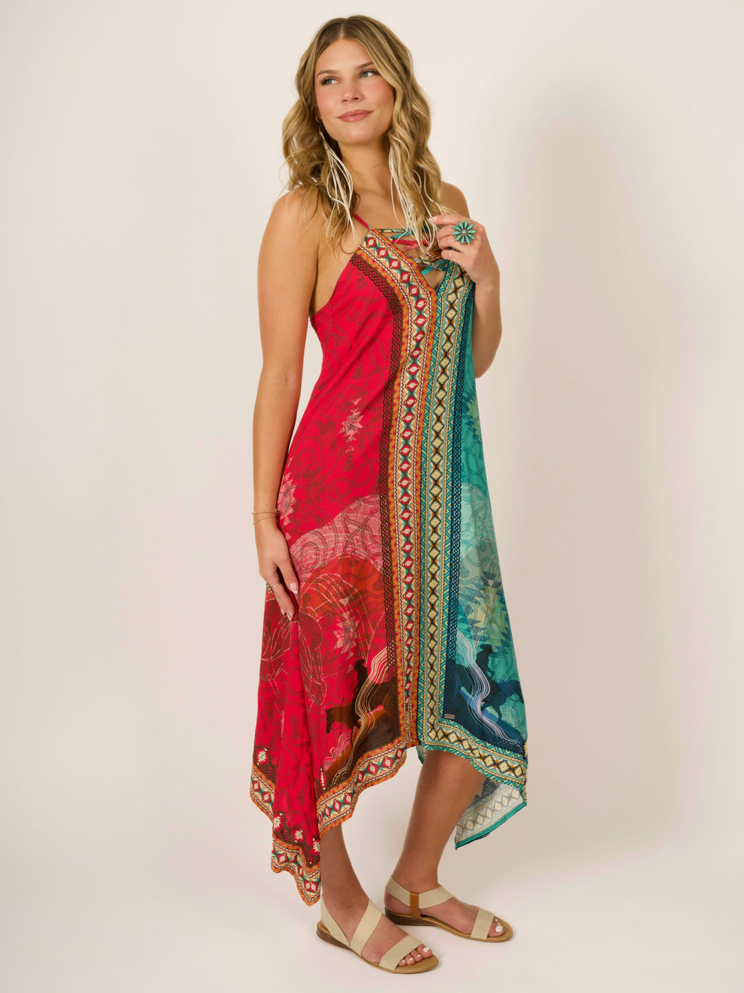 Southwestern Boho Maxi Dress