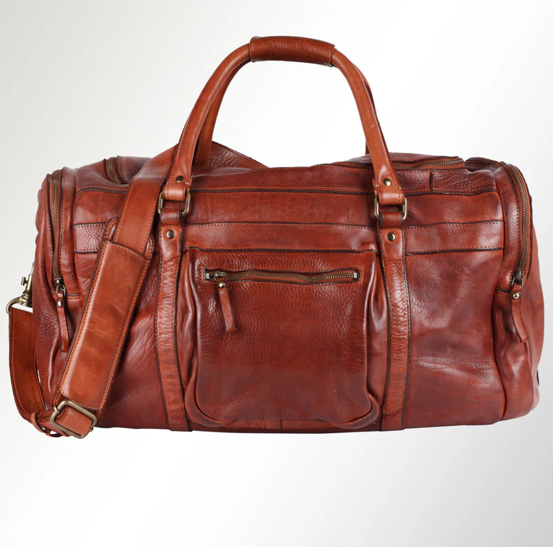 Timeless Luxury Premium Leather Duffle Bag