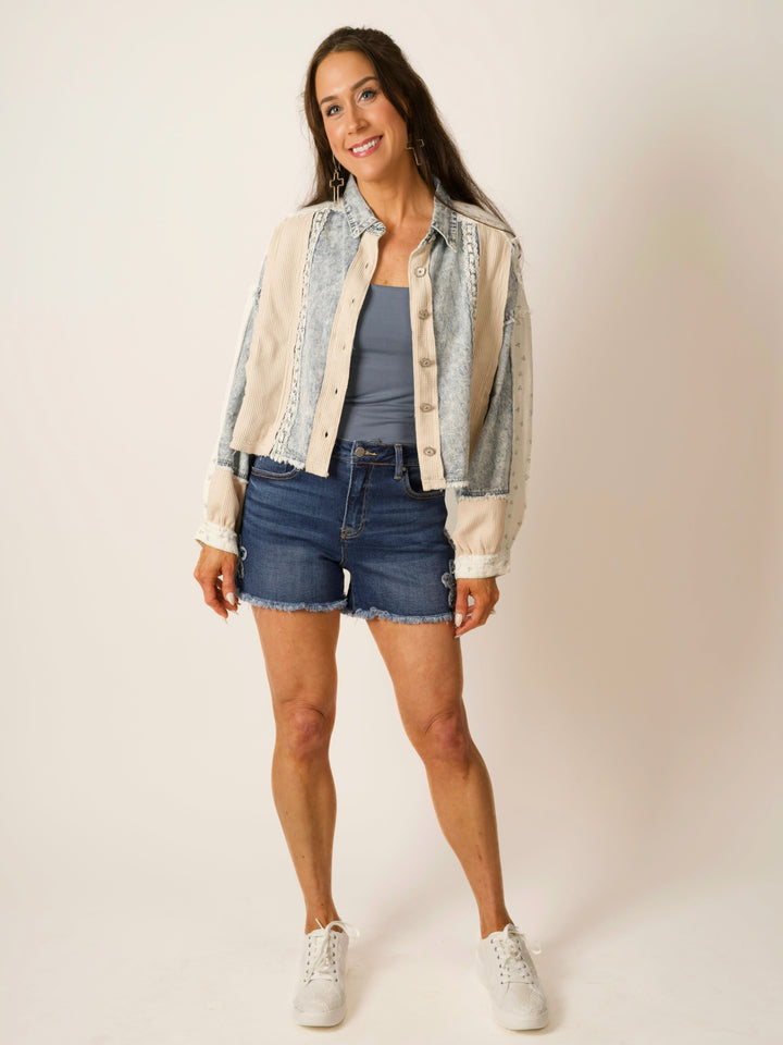 POL Vintage Wash Denim Jacket