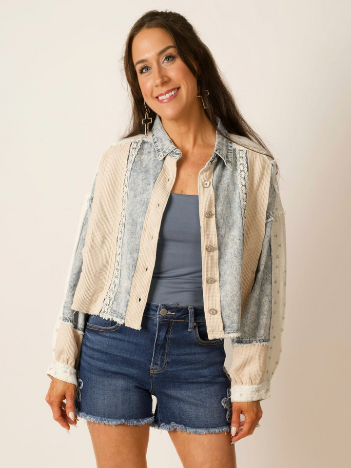 POL Vintage Wash Denim Jacket