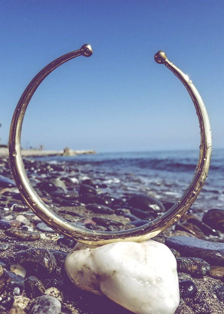 Brass Thin Simple tuareg Collar necklace