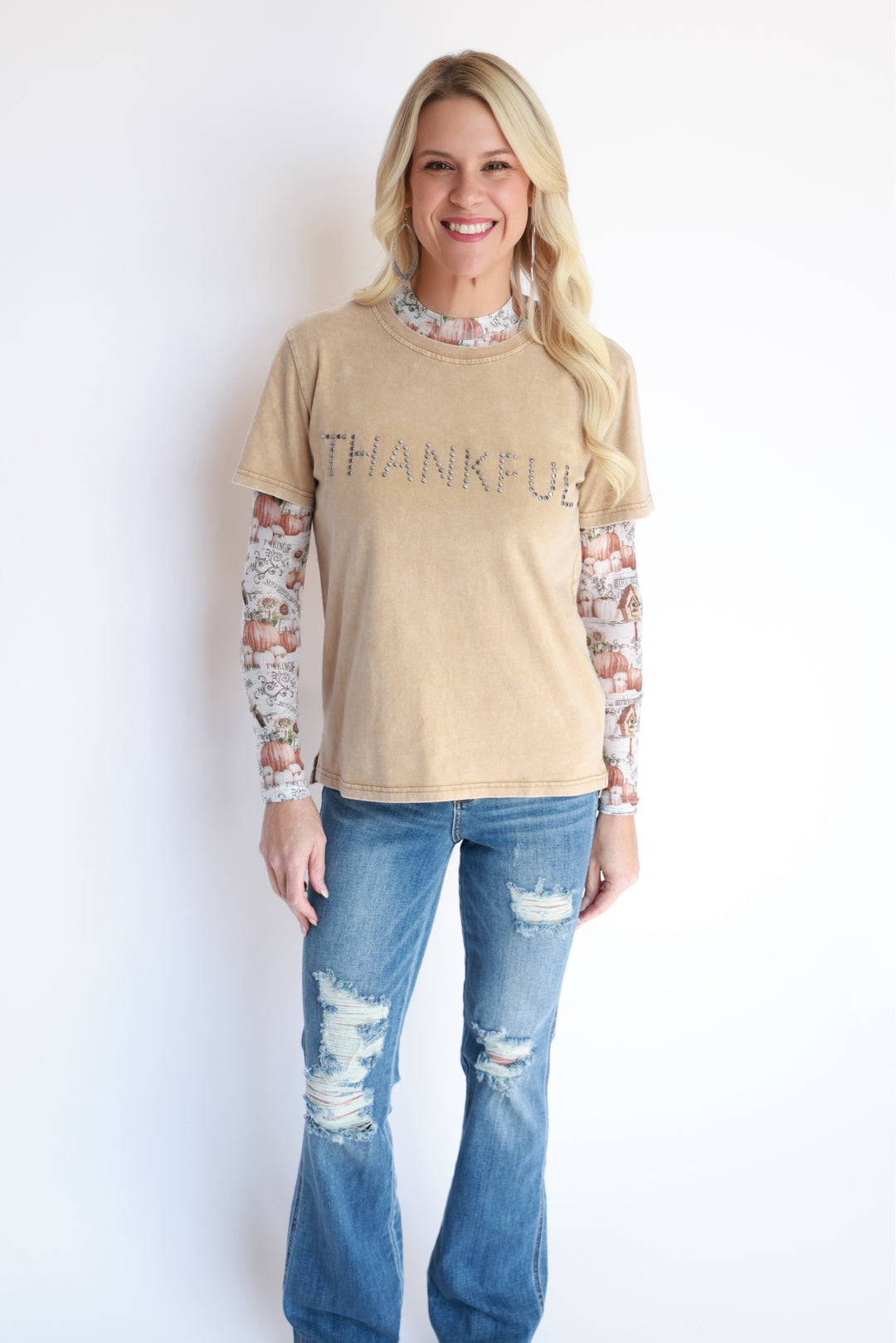 Thankful Studded Tee