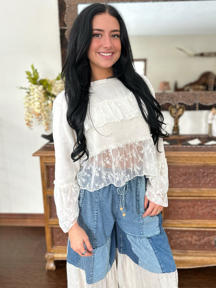 POL Vintage Gauze Dream Blouse