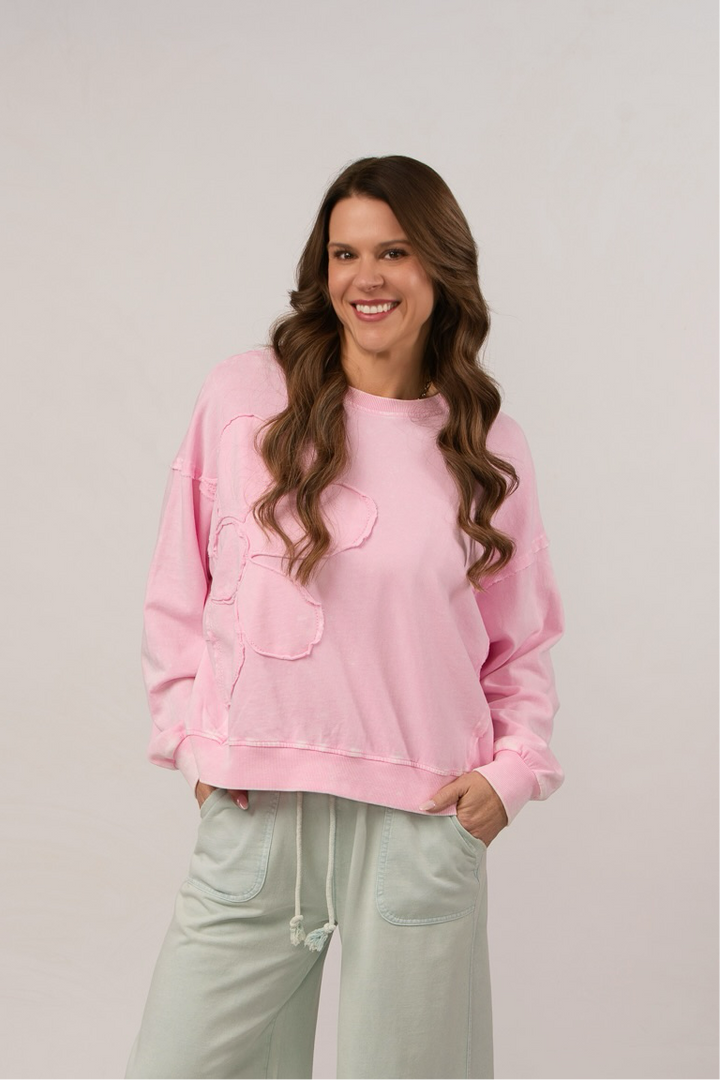 Powder Pink Light Weight Sweater