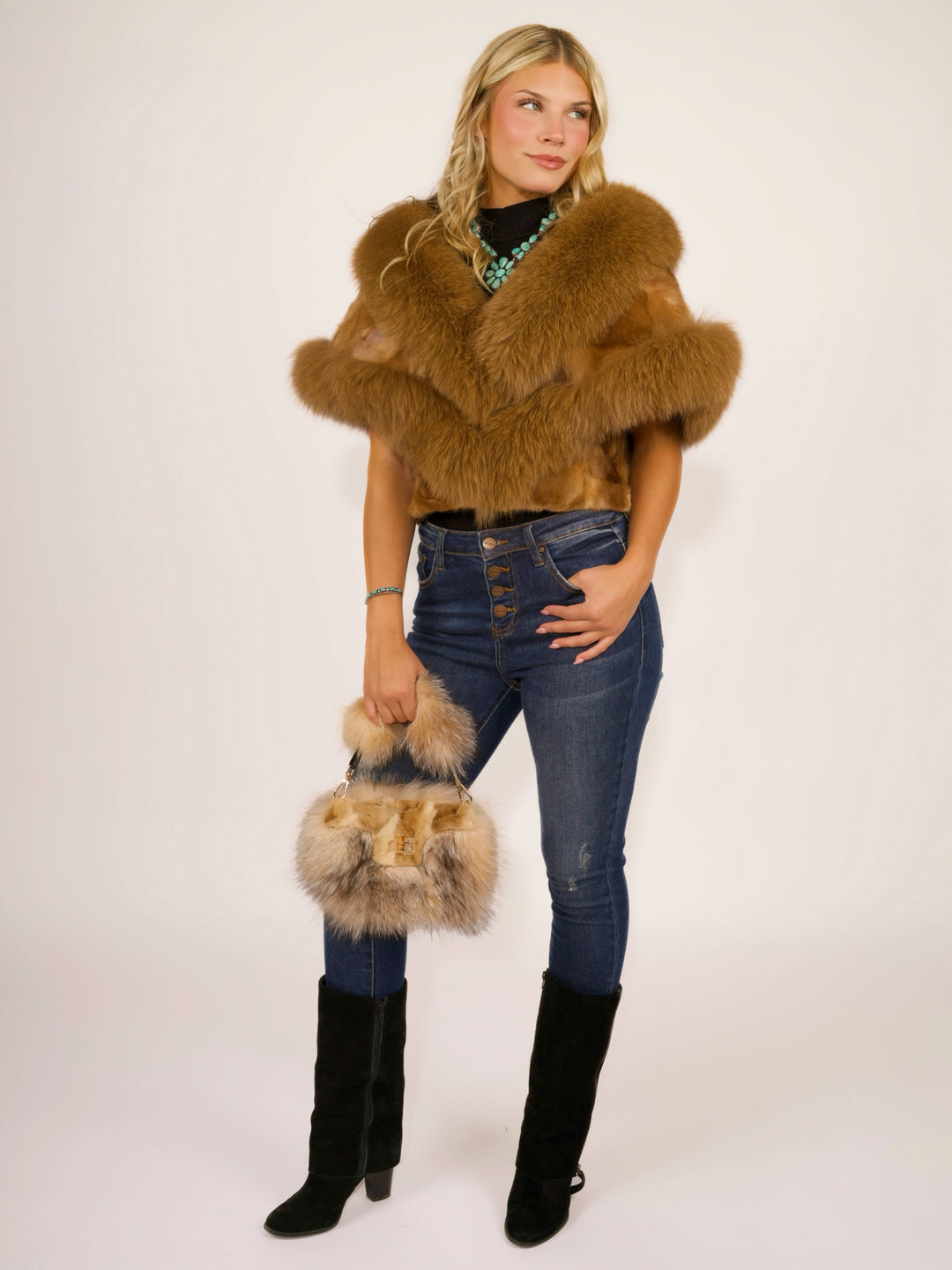 Mink and Fox Handbag