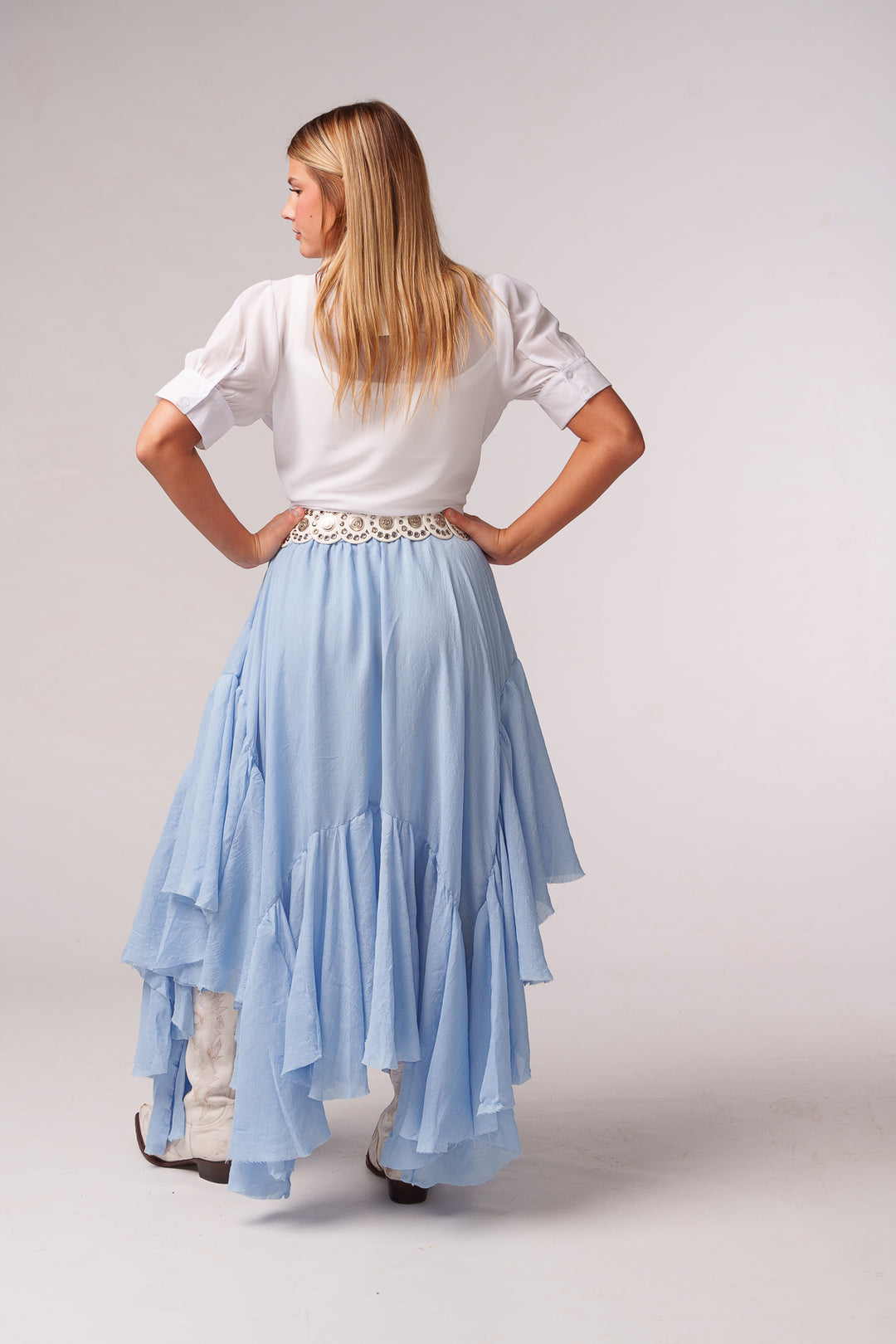 Graceful Twirl Maxi Skirt